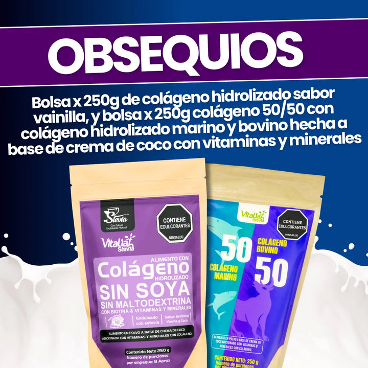 Kit Colágeno Hidrolizado Vitaliah 50/50 + Vainilla + Doypacks X2 - Imagen 2