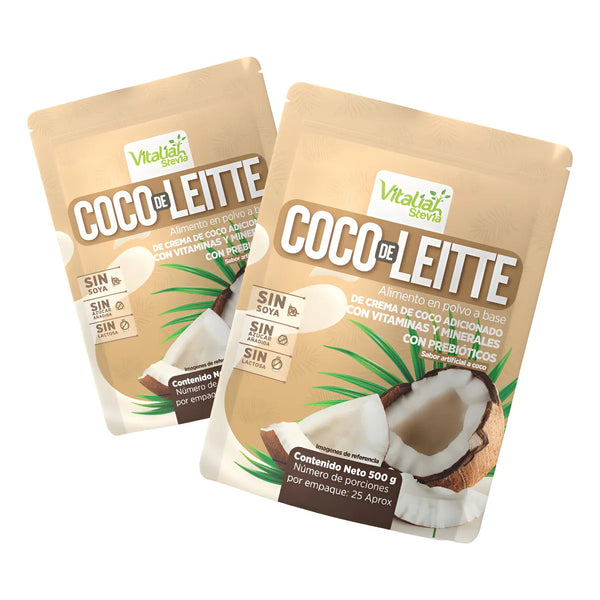 Kit Leche De Coco En Polvo Vitaliah 500g X2 - Imagen 1