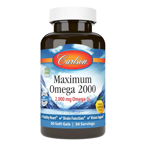 Carlson Maximum Omega 2000 Noruego 2000 Mg Omega 3 60 Cap - Imagen 1