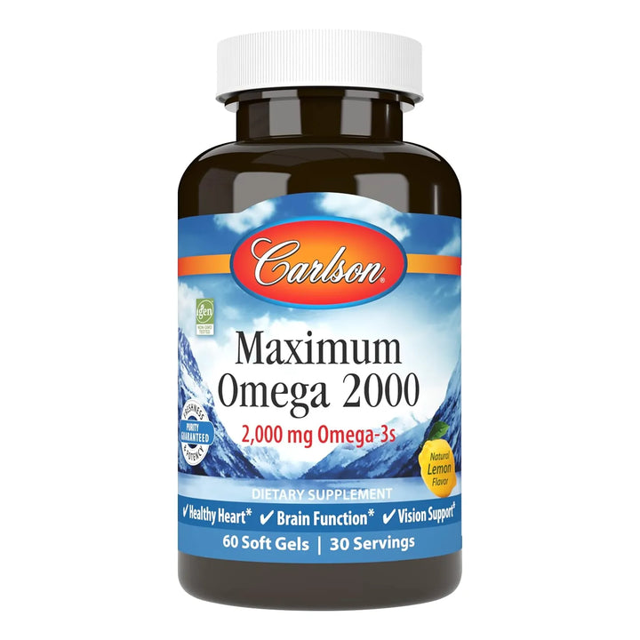 Carlson Maximum Omega 2000 Noruego 2000 Mg Omega 3 60 Cap - Imagen 1