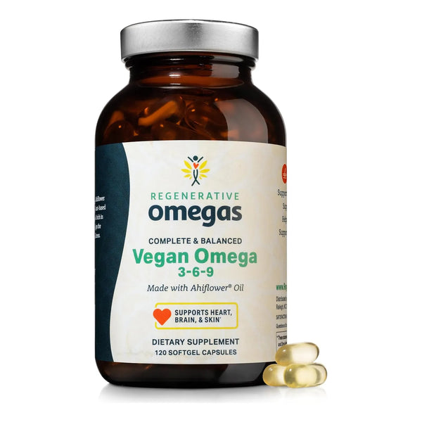 Aceite De Ahiflower Capsulas Blandas Omega 3 6 9 Vegano 120 Unidades