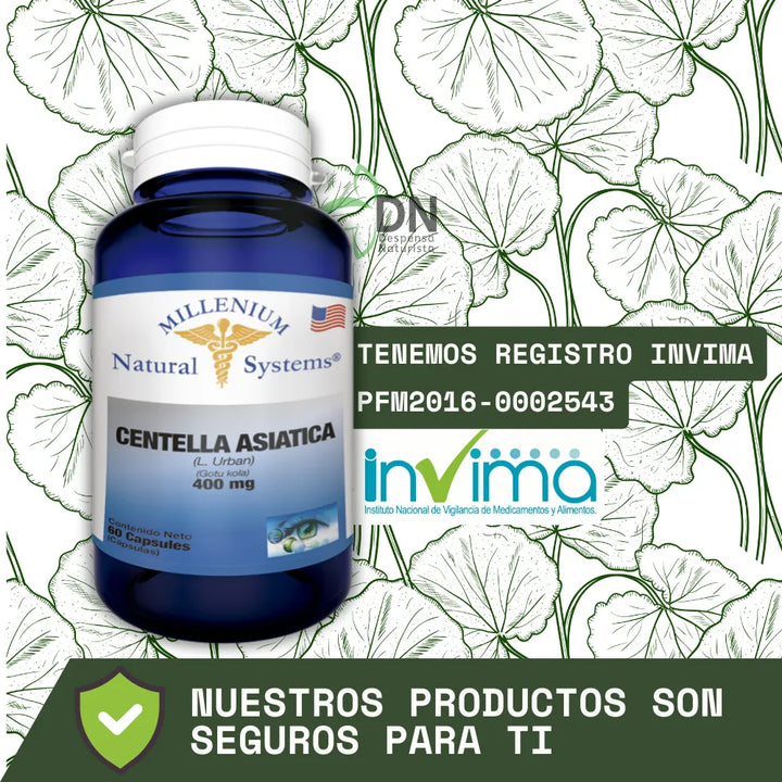 Centella Asiática 400mg ×60 - Imagen 6