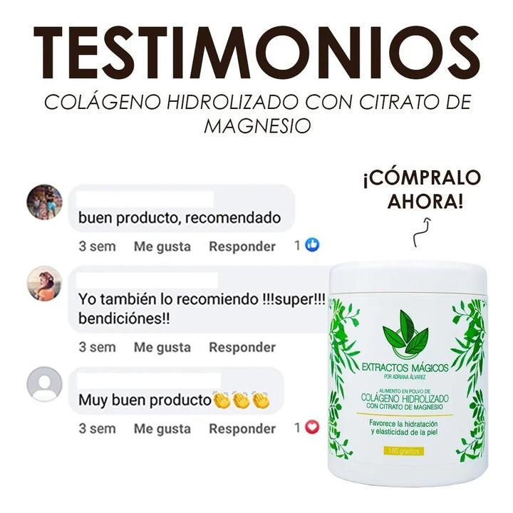 2 Colágeno Hidrolizado Con Citrato De Magnesio Sin Sabor - Imagen 8
