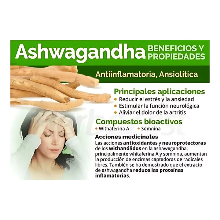 Ashwagandha Puro En Polvo 250gr - Imagen 8
