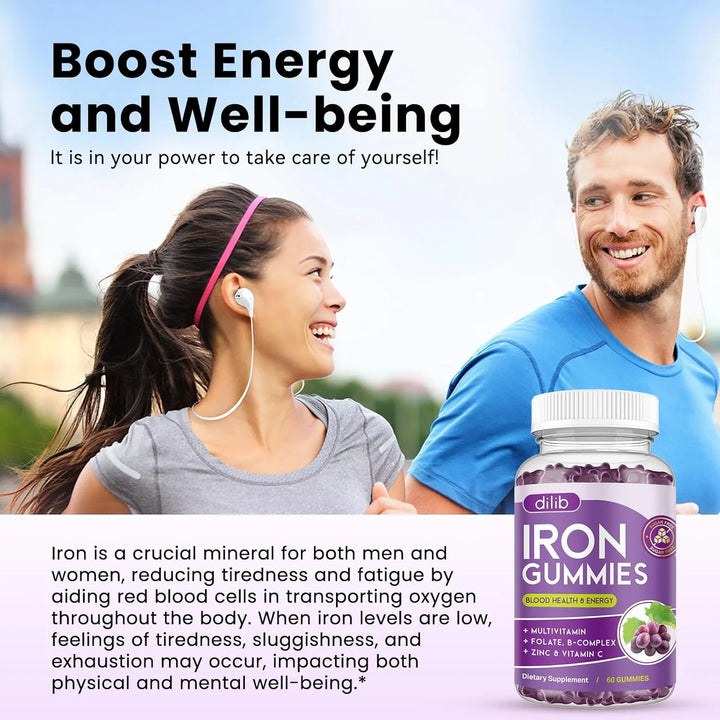 Gomitas De Hierro Multivitamínicas Con Zinc Complejo B Y C B - Imagen 4