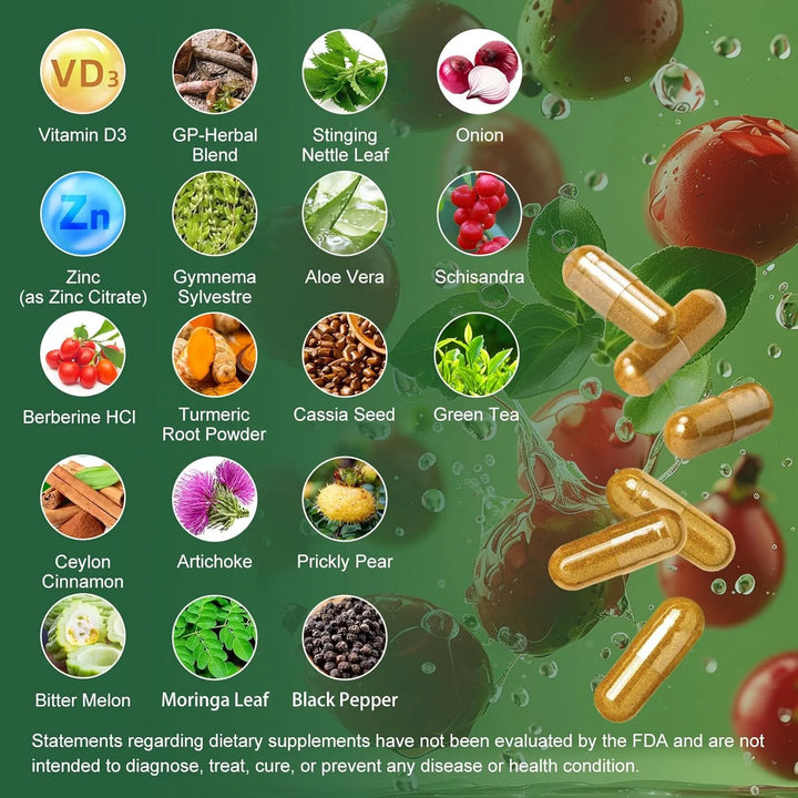 Cápsulas De Berberina 1500 Mg Con Canela De Ceilán Y Extract - Imagen 4