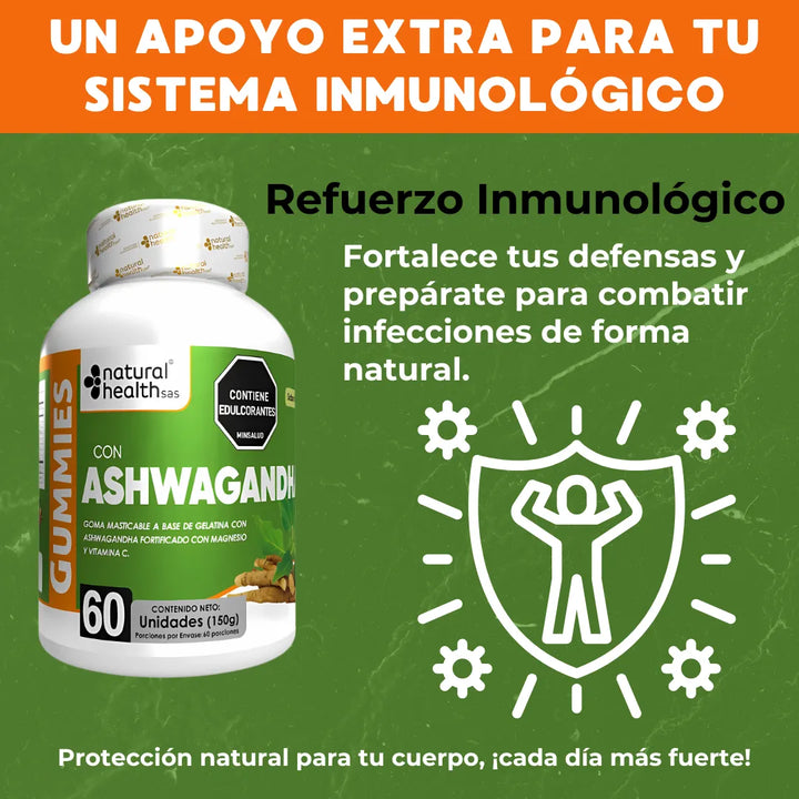 Ashwagandha Gomitas Gomas X2 Frutal - Imagen 7