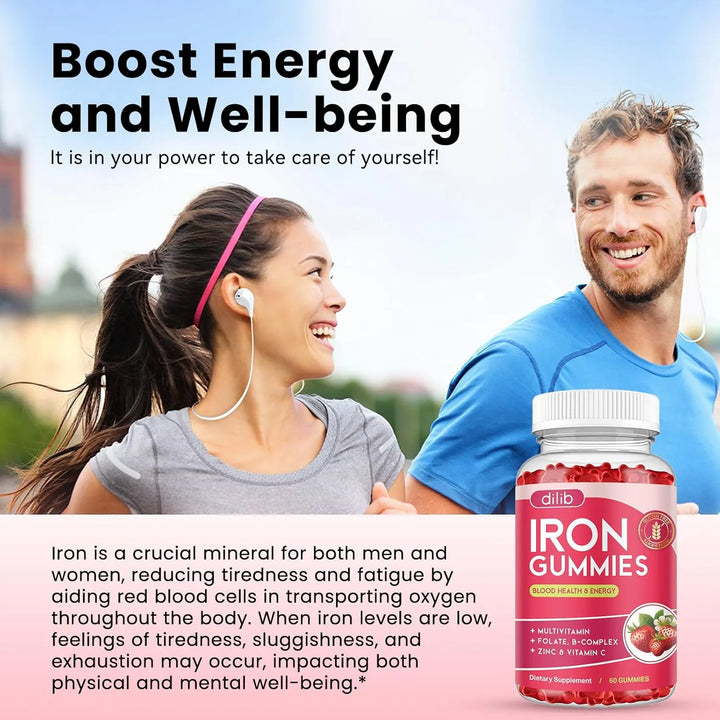 Gomitas De Hierro Multivitamínico Con Zinc Complejo De Vitam - Imagen 4