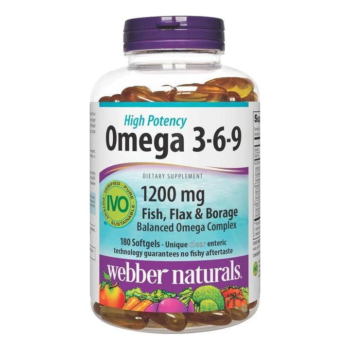 Aceite De Pescado Triple Omega 3-6-9 1200 Mg Cápsulas Blanda - Imagen 1
