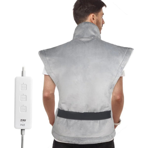 Almohadilla Termica Para Cuello Y Espalda Grande Con 3 Ajustes De Calor Y Apagado Automatico