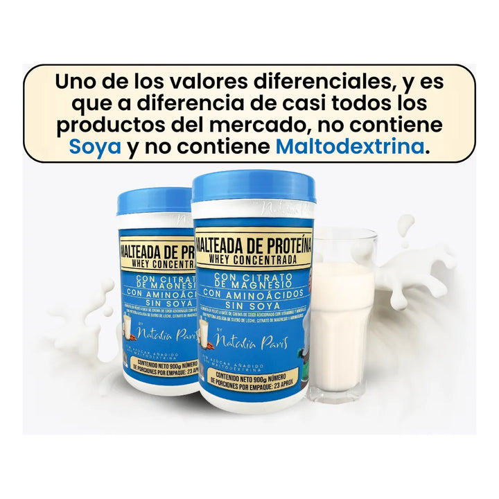 Kit X2 Proteína Whey Concentrada Natalia París - Imagen 7