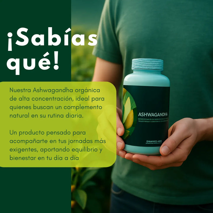 Ashwagandha Capsulas Organica Suplemento Natural Estres N/a - Imagen 3