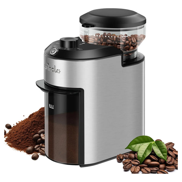 Molinillo De Café Eléctrico 200W 28 Ajustes Molienda Uniforme Compacto Y Seguro