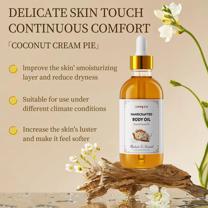 Aceite Corporal Crema De Coco Hidratante Hecho A Mano Suave Fragancia - Imagen 2