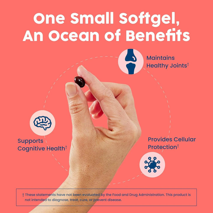 Aceite De Krill Antártico 500 Mg Cápsulas Blandas Omega 3 Ep - Imagen 4