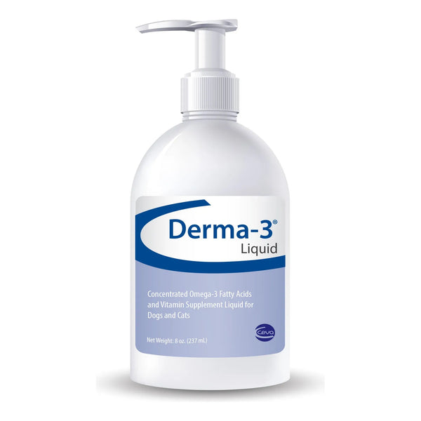 Líquido Derma 3 Omega 3 Y Vitaminas Para Perros Y Gatos 8 Onzas
