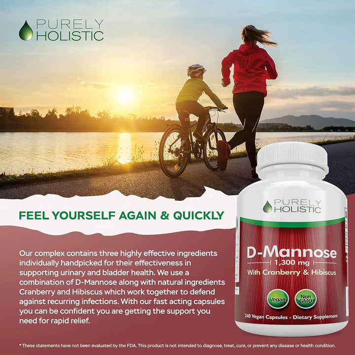 Cápsulas D Mannose 1300 Mg 3 En 1 Con Arándano E Hibisco 240 - Imagen 7
