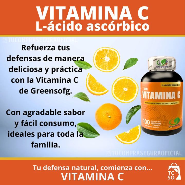 Vitamina C 1000mg Pura Acido Ascórbico Caps  Sistema Inmune Natural - Imagen 4