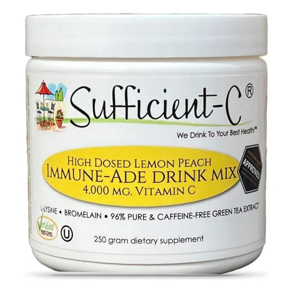Bebida Inmune Melocotón Limón 4000 Mg Vitamina C 250 G L-lis - Imagen 1