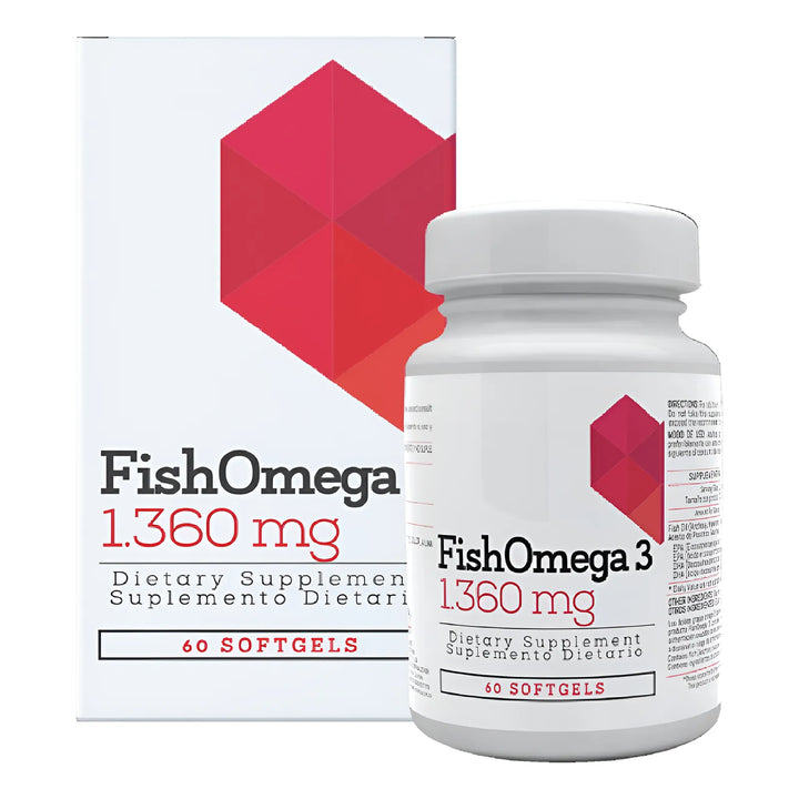  Fish Omega 3 1360mg 60 Softgels No - Imagen 1