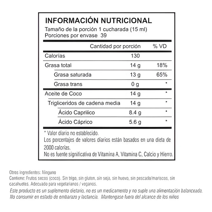 Mct Oil 591ml * Jarrow  N/a - Imagen 2