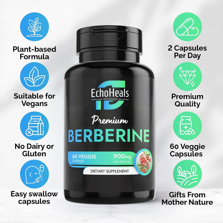 Berberina Natural Con Canela Cúrcuma Piperina Vitaminas B6 C - Imagen 3