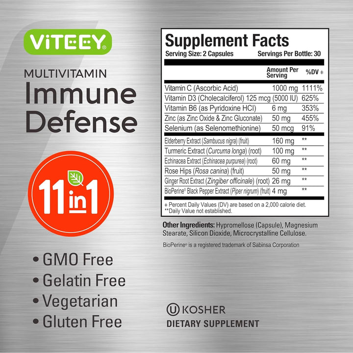 Cápsulas Multivitamínicas 11 En 1 Para El Sistema Inmunológi - Imagen 4