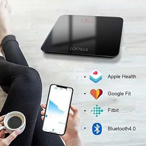 Bascula Para Peso Corporal E Imc Digital Bluetooth 180 Kg - Imagen 2