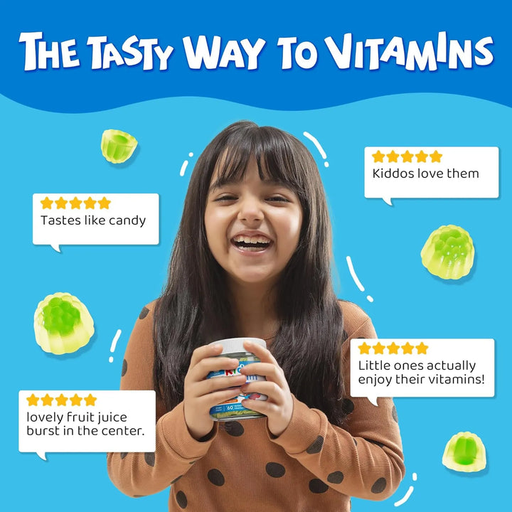 Gomitas Calcio Niños Adolescentes Vitamina D3 K2 Magnesio Zi - Imagen 7