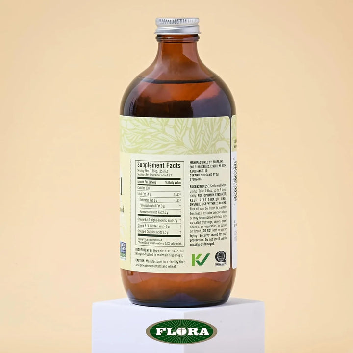 Aceite De Semilla De Lino Orgánico Prensado En Frío Omega 3 - Imagen 2