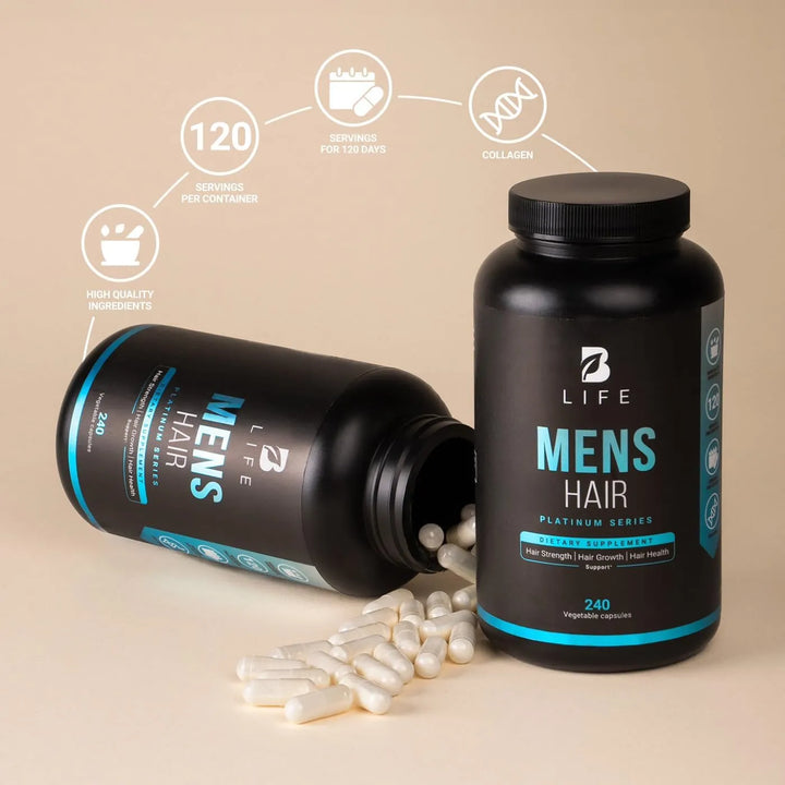 Capsulas Para Hombres Con Biotina Selenio Zinc Colágeno Vita - Imagen 6