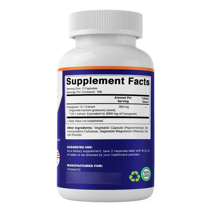Cápsulas De Fenogreco Extra Fuerte 3000 Mg 320 Unidades Trig - Imagen 8