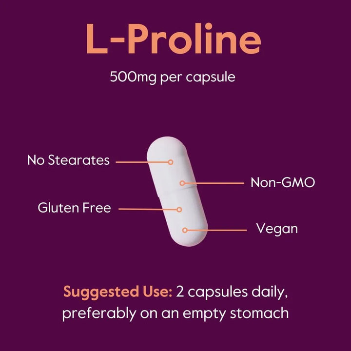 L-prolina 500mg 240 Cápsulas Libres De Estearatos Y Rellenos - Imagen 6