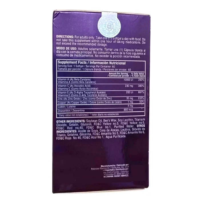 Occus  Luteina Y Zeaxantin X60 - Imagen 3