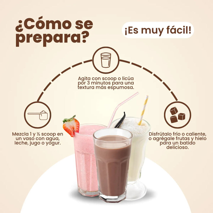 Kit Vitaliah Colágeno Hidrolizado X3 Vainilla + Coffe + Fresa - Imagen 5