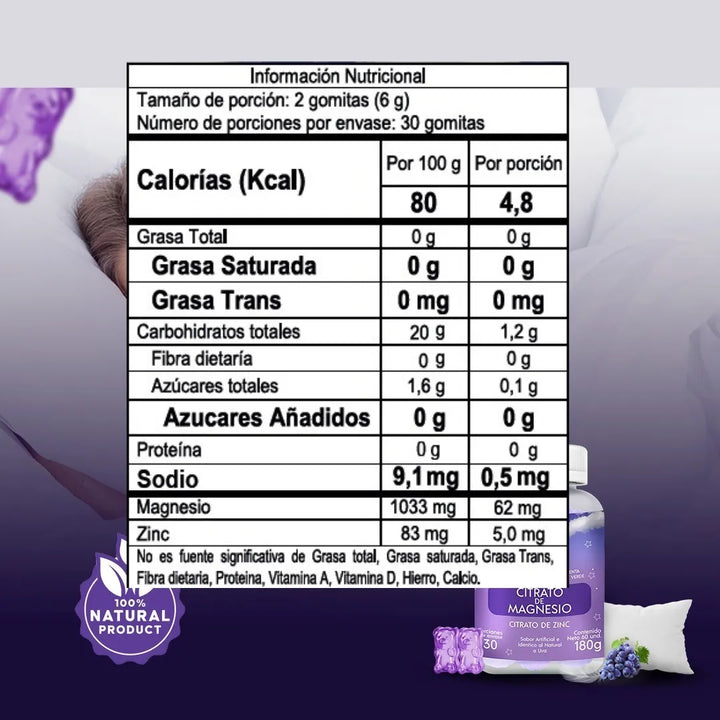 Gomitas Para Dormir Niños Sueño Uva - Imagen 10