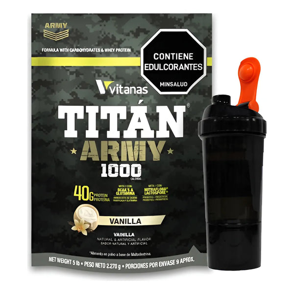 Titan Army 5lbs - Proteina Aumento De Volumen - Sin Azúcar - Imagen 1