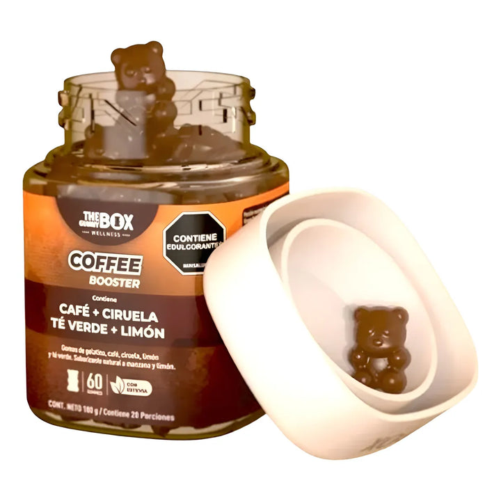 Gomitas The Gummy Box Coffee Booster Café + Te Verde Manzana Y Limón - Imagen 2