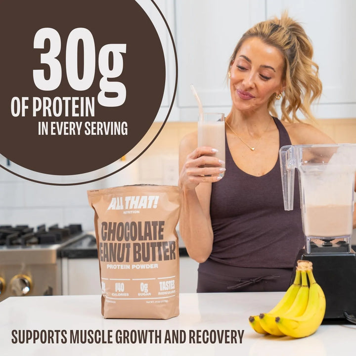 Proteína De Mantequilla De Maní Sabor Delicioso 500 Gramos C - Imagen 2