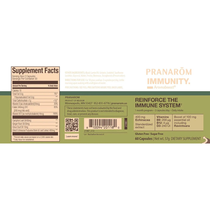 Aromaboost Inmunidad Comino Negro Equinácea Vitaminas B9 B12 - Imagen 5
