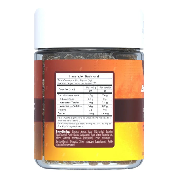 The Gummy Box  Deep Love Libido Sexual Maca + Guaraná + Borojo X 2 Uds Maracuyá - Imagen 3