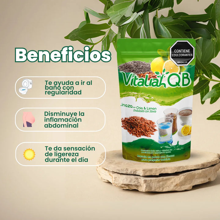 Combo X2 Linaza Vitaliah Qb Chía Limón | Fibra Natural - Imagen 4