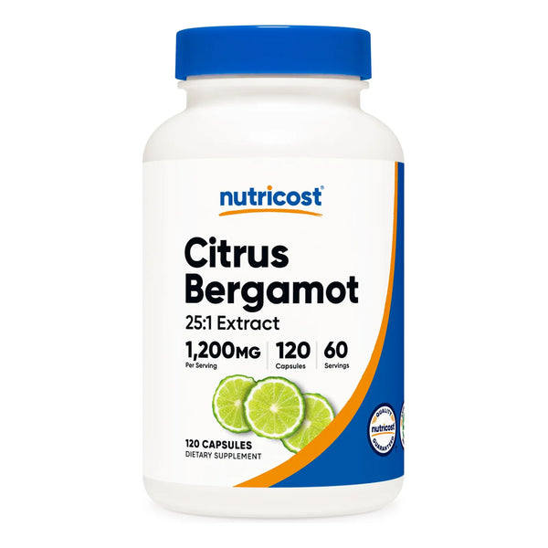 Capsulas De Bergamota Citrica 1200 Mg 120 Unidades Extracto Premium Vegano Sin Gluten
