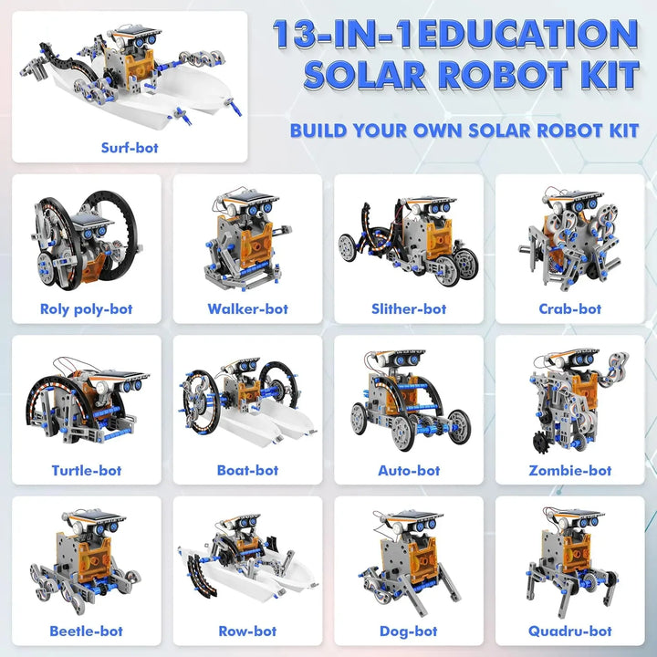 Kit Robot Solar 13 En 1 Educativo Stem Para Niños 8 A 12 Años Importad ...