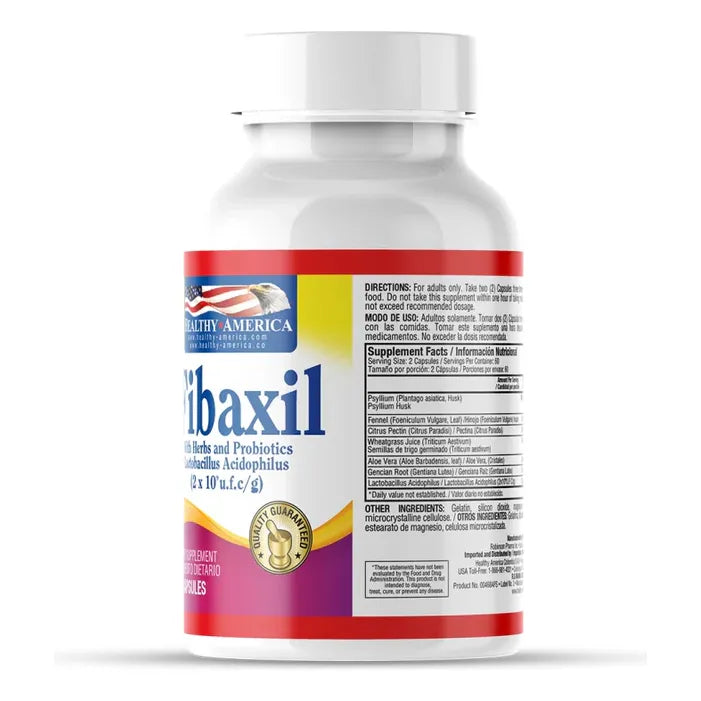 Fibaxil 120 Cap Healthy America Sin Sabor - Imagen 3