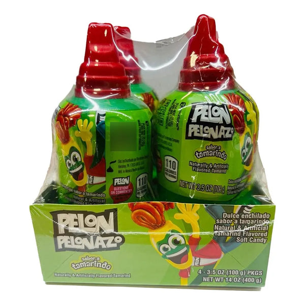Caramelo Mexicano Pelon Pelonazo Tamarindo Jumbo 4 Unidades Sabor Auténtico Y Picante