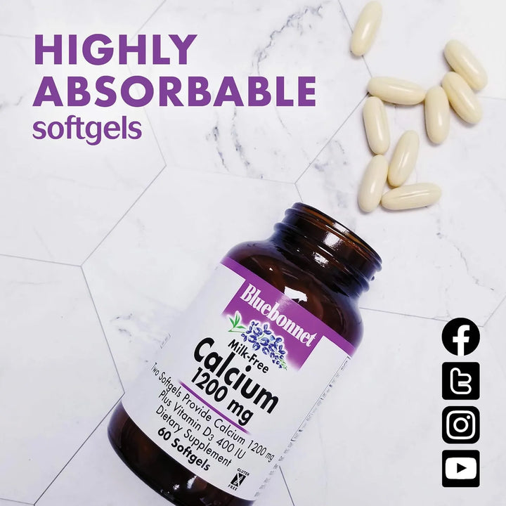 Calcio 1200 Mg Con Vitamina D3 400 Ui Alta Potencia Absorció - Imagen 3