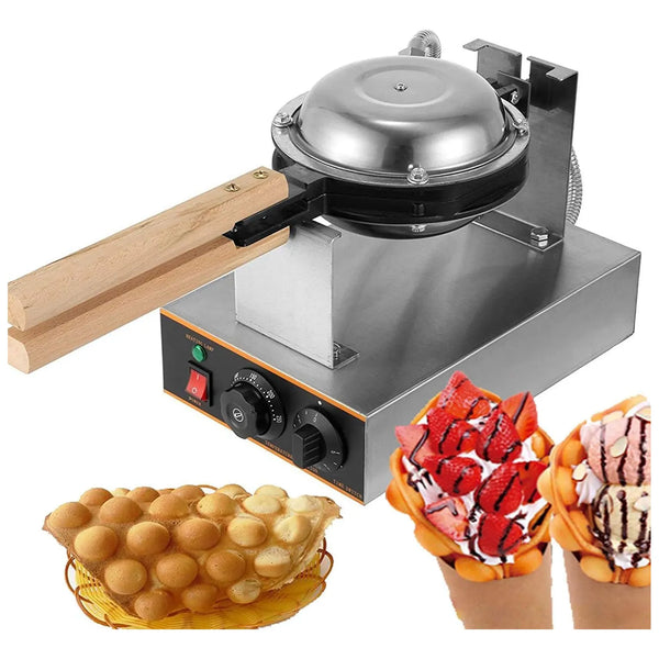 Maquina De Huevos Hongkong Antiadherente Burbujas Belga 360° Acero Inoxidable