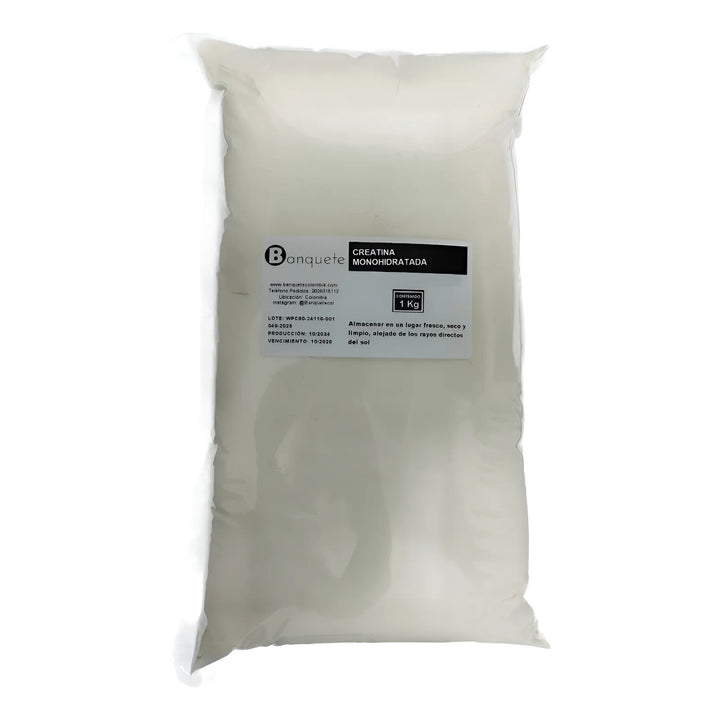 Creatine Monohydrate En Polvo X1k 100% Pura En Bolsa - Imagen 2