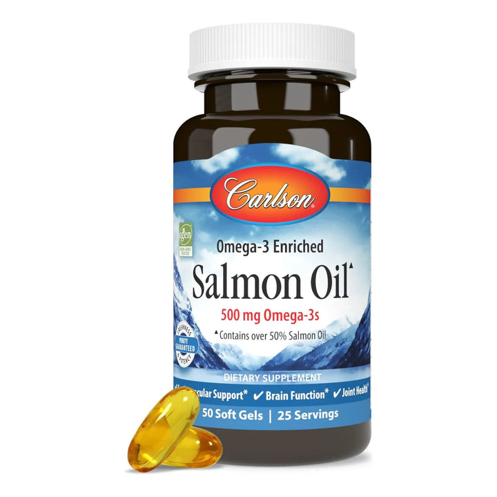 Carlson Aceite De Salmon Noruego 500mg Omega-3 50 Capsulas - Imagen 5